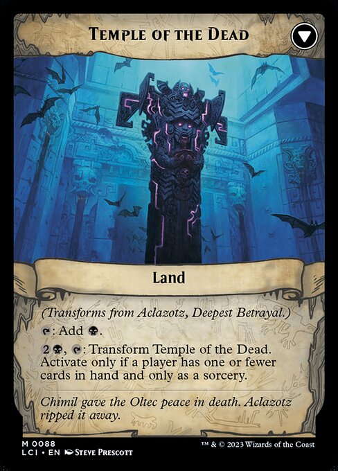 Aclazotz, Deepest Betrayal // Temple of the Dead (88) [The Lost Caverns of Ixalan]