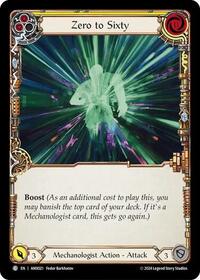 Zero to Sixty (Yellow) (AMX021) [Armory Deck Maxx Nitro]