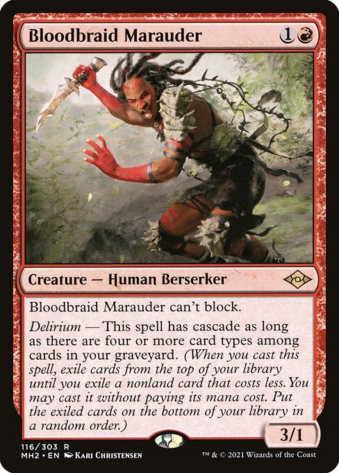 Bloodbraid Marauder (116) [Modern Horizons 2]