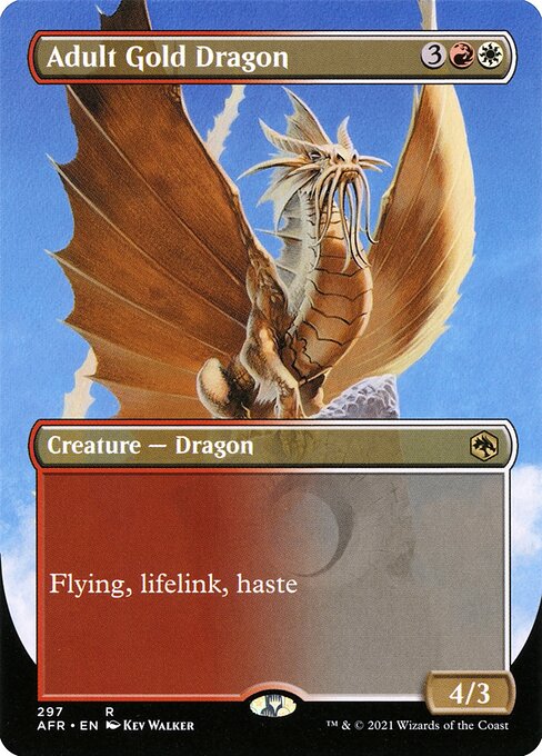 Adult Gold Dragon (297) [Adventures in the Forgotten Realms] [Borderless]