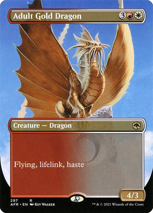Adult Gold Dragon (297) [Adventures in the Forgotten Realms] [Borderless]