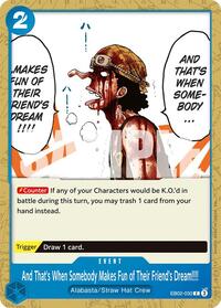 And That's When Somebody Makes Fun of Their Friend's Dream!!!! (EB02-030) [Extra Booster: Anime 25th Collection]
