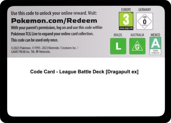 Code Card - League Battle Deck [Dragapult ex] [Miscellaneous Cards and Products]