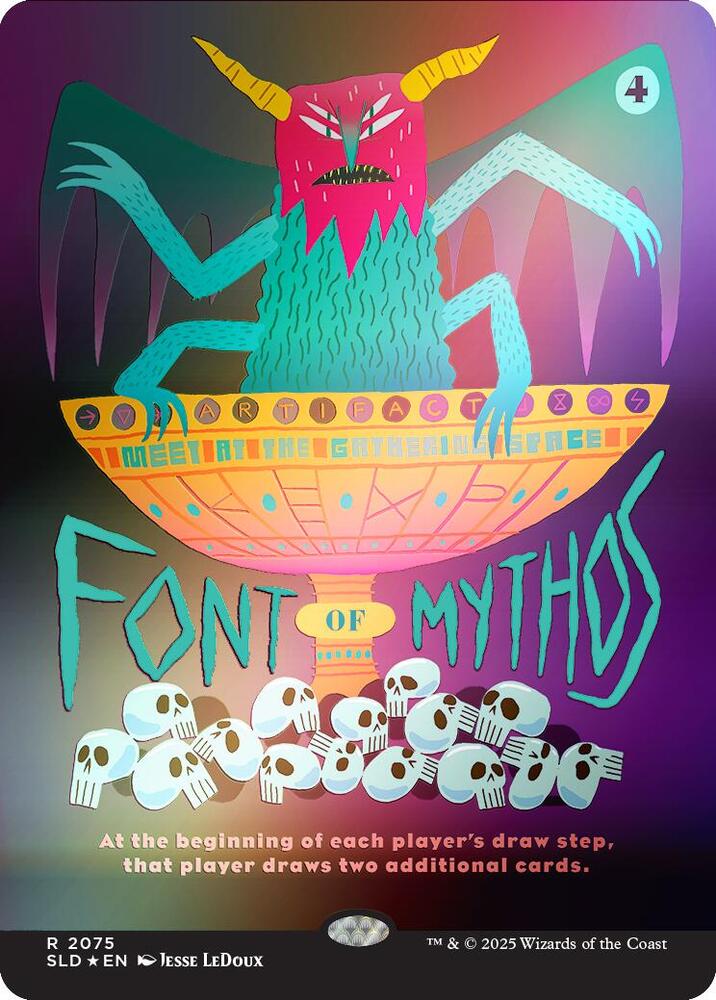 Font of Mythos (Rainbow Foil) (2075) [Secret Lair Drop]