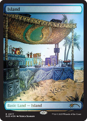 Island (2077) (Rainbow Foil) [Secret Lair Drop]