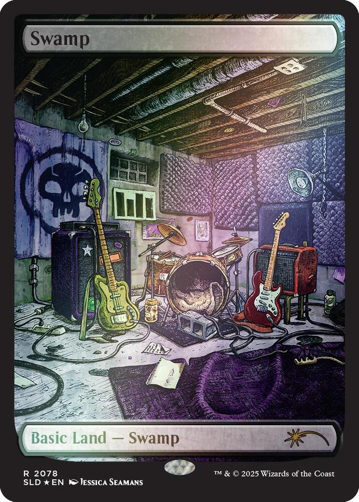 Swamp (2078) (Rainbow Foil) [Secret Lair Drop]