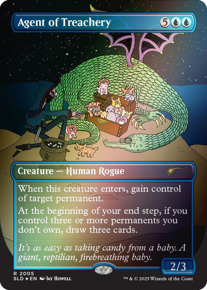 Agent of Treachery (Rainbow Foil) (2005) [Secret Lair Drop]