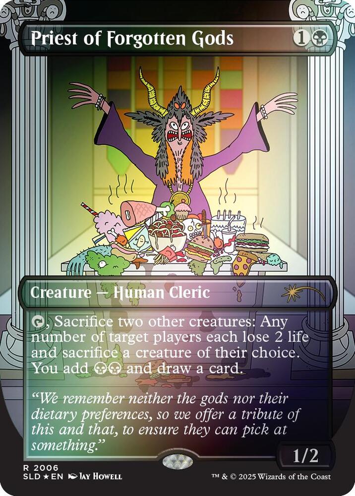 Priest of Forgotten Gods (Rainbow Foil) (2006) [Secret Lair Drop]