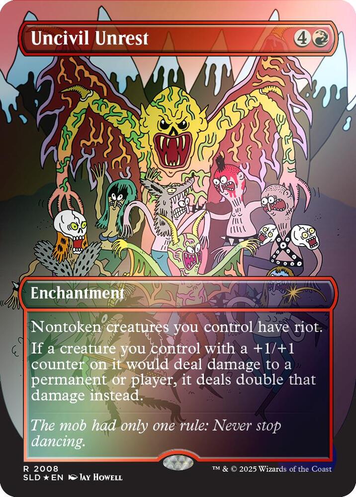 Uncivil Unrest (Rainbow Foil) (2008) [Secret Lair Drop]