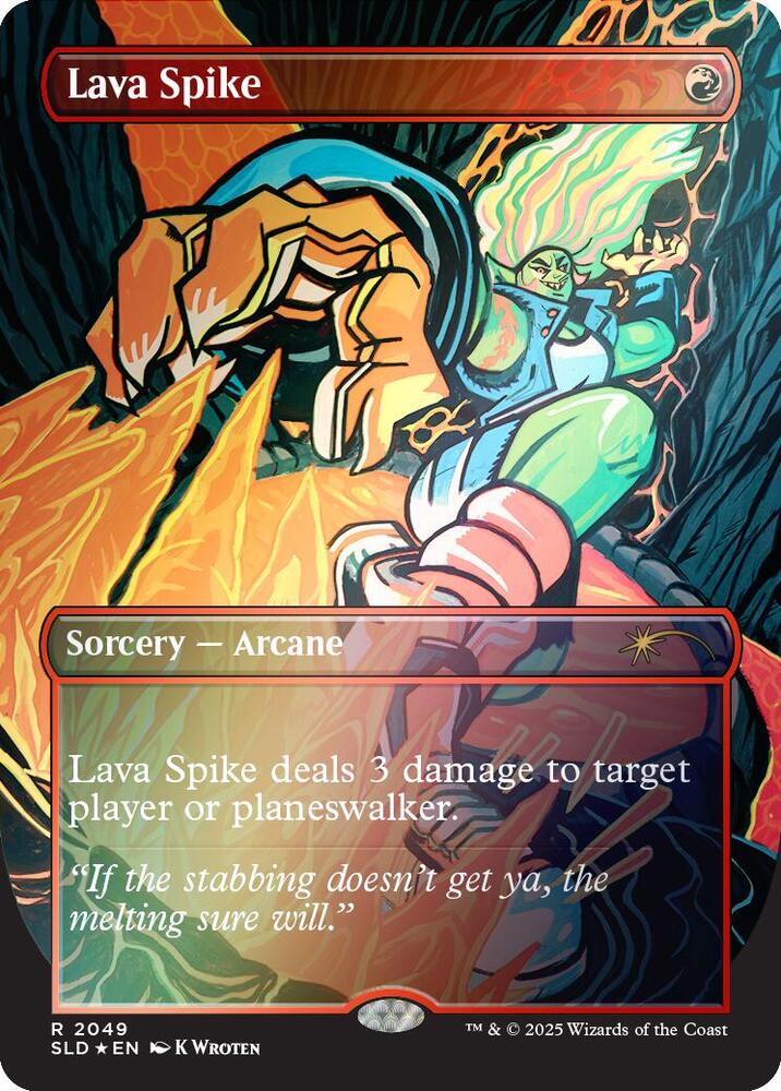 Lava Spike (2049) (Rainbow Foil) [Secret Lair Drop]