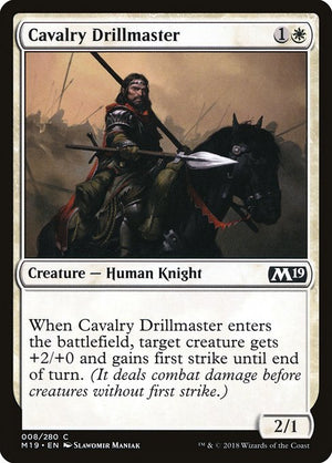 Cavalry Drillmaster (8) [Core Set 2019]