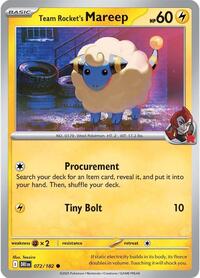 Team Rocket's Mareep (072/182) [SV10: Destined Rivals]