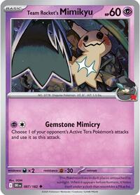 Team Rocket's Mimikyu (087/182) [SV10: Destined Rivals]