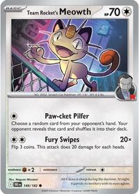 Team Rocket's Meowth (149/182) [SV10: Destined Rivals]