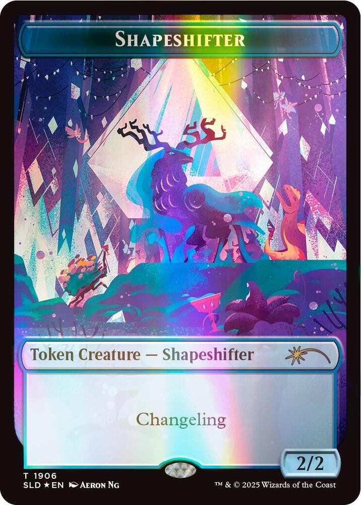 Shapeshifter Token (1906) (Double Rainbow Foil) [Secret Lair Drop]