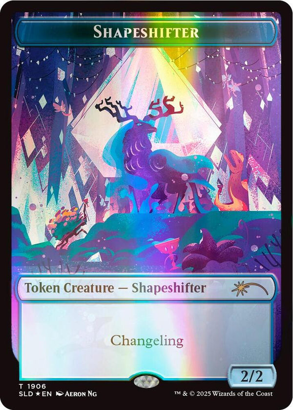 Shapeshifter Token (1906) (Double Rainbow Foil) [Secret Lair Drop]