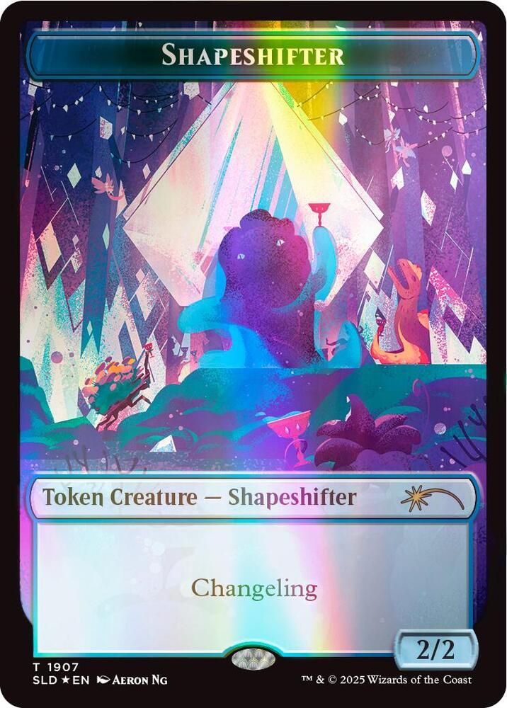 Shapeshifter Token (1907) (Double Rainbow Foil) [Secret Lair Drop]