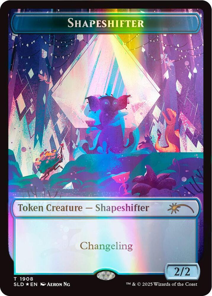 Shapeshifter Token (1908) (Double Rainbow Foil) [Secret Lair Drop]