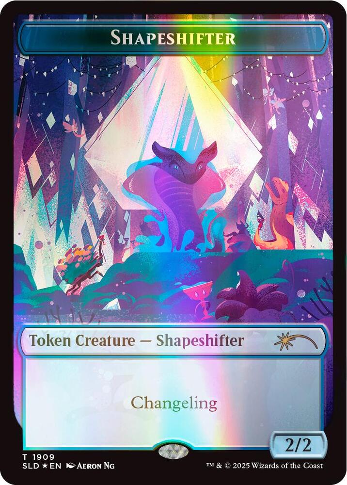 Shapeshifter Token (1909) (Double Rainbow Foil) [Secret Lair Drop]