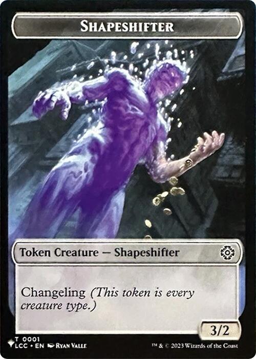 Shapeshifter // Cat Double-Sided Token (1 // 11) [The List]