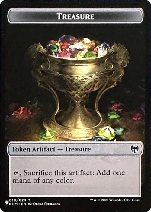 Treasure // Egg Double-Sided Token (19 // 8) [The List]