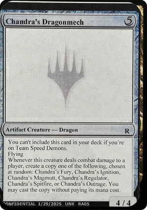 Chandra's Dragonmech [Un-Known Event Playtest Cards]