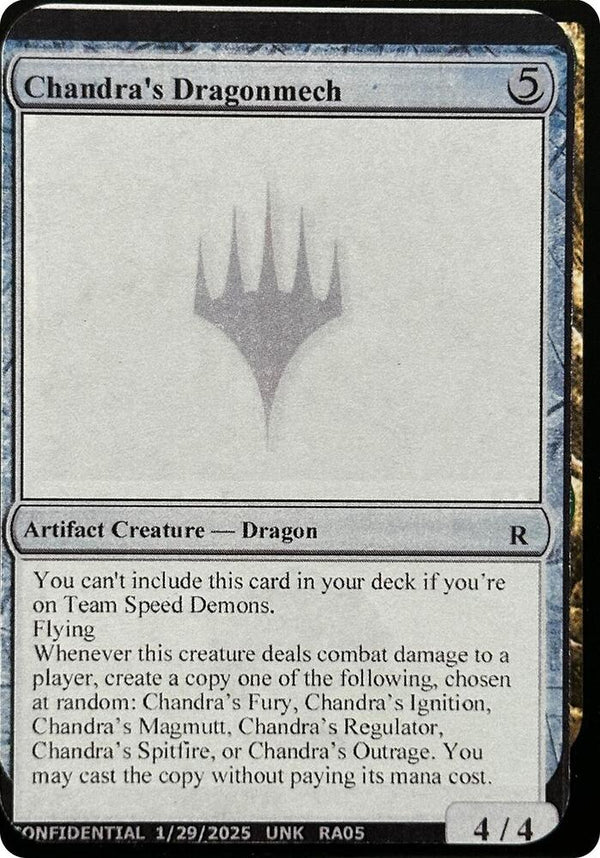 Chandra's Dragonmech [Un-Known Event Playtest Cards]