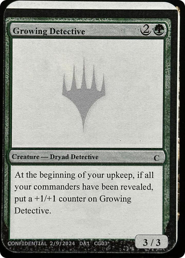 Growing Detective [Un-Known Event Playtest Cards]