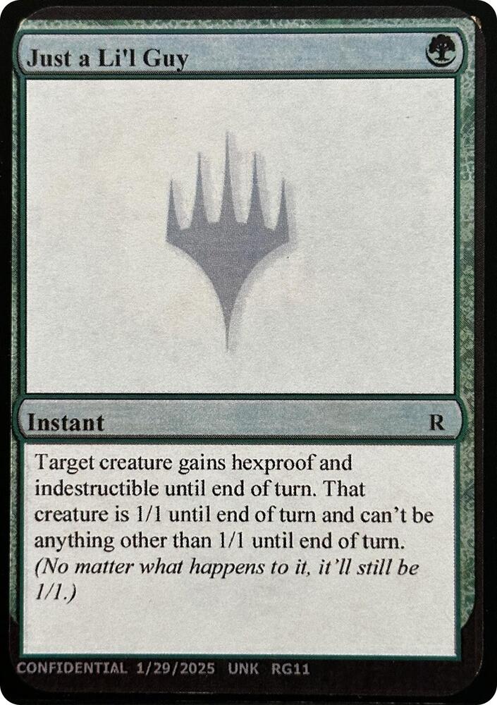 Just a Li'l Guy [Un-Known Event Playtest Cards]