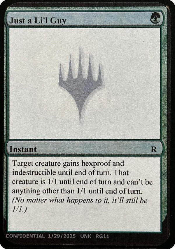 Just a Li'l Guy [Un-Known Event Playtest Cards]