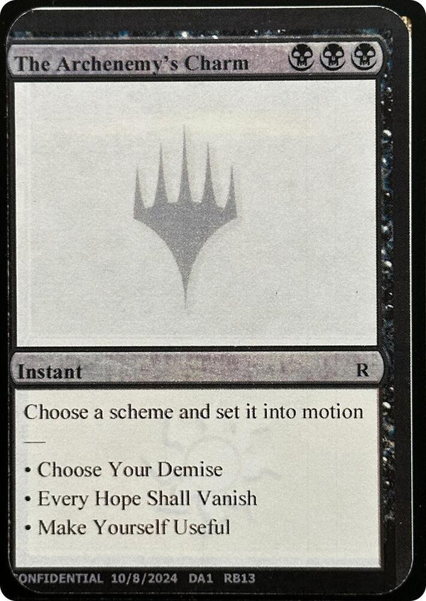 The Archenemy's Charm [Un-Known Event Playtest Cards]