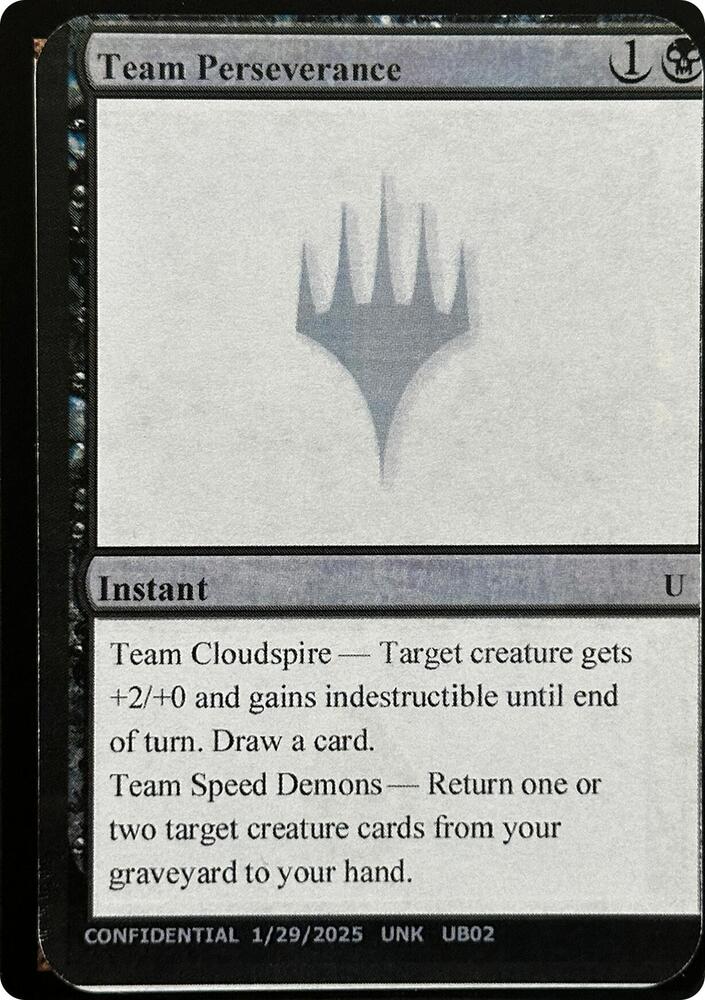 Team Perseverance [Un-Known Event Playtest Cards]