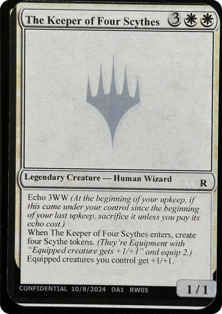 The Keeper of Four Scythes [Un-Known Event Playtest Cards]