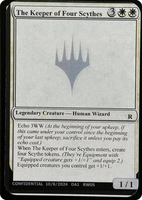 The Keeper of Four Scythes [Un-Known Event Playtest Cards]