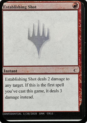 Establishing Shot [Un-Known Event Playtest Cards]