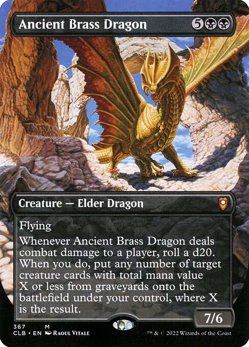 Ancient Brass Dragon (367) [Commander Legends: Battle for Baldur's Gate] [Borderless]