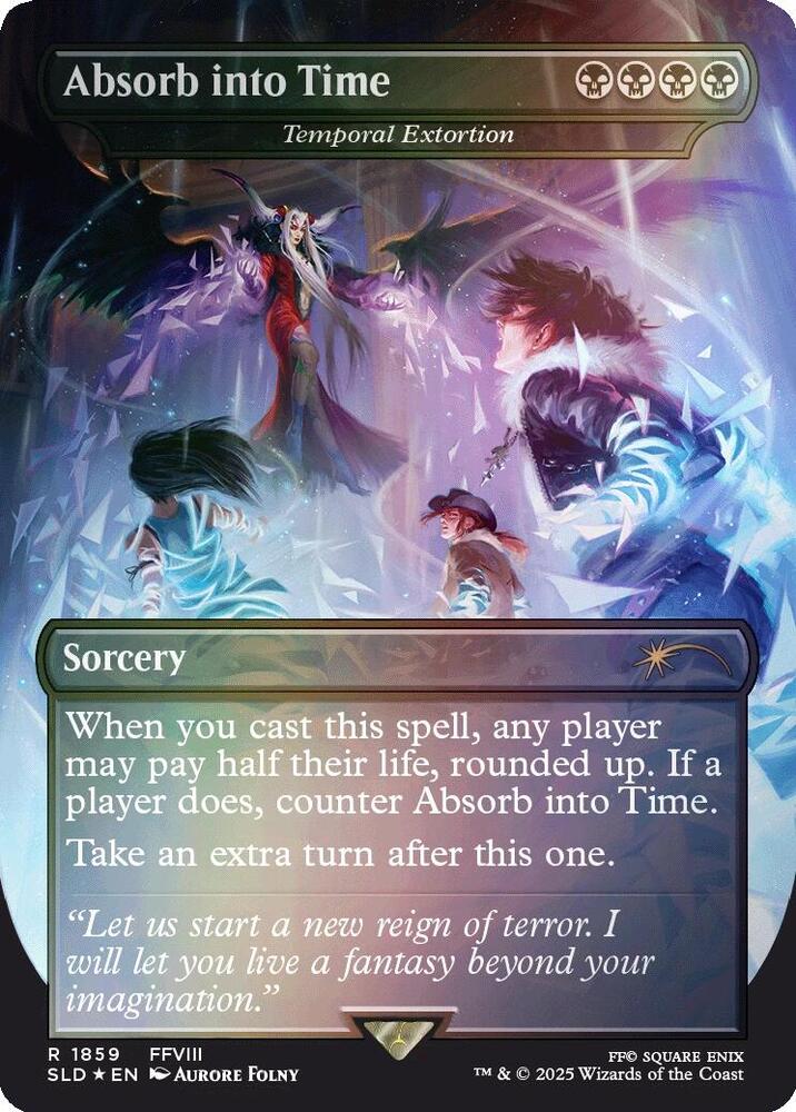 Absorb into Time - Temporal Extortion (Rainbow Foil) (1859) [Secret Lair Drop]
