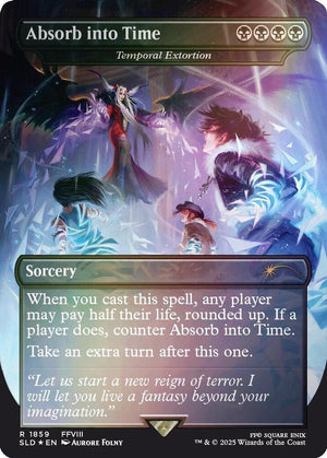 Absorb into Time - Temporal Extortion (Rainbow Foil) (1859) [Secret Lair Drop]