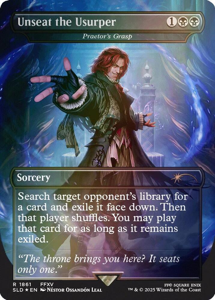 Unseat the Usurper - Praetor's Grasp (Rainbow Foil) (1861) [Secret Lair Drop]