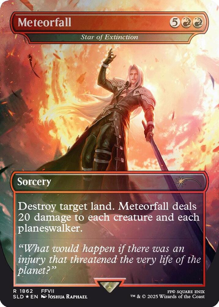 Meteorfall - Star of Extinction (Rainbow Foil) (1862) [Secret Lair Drop]