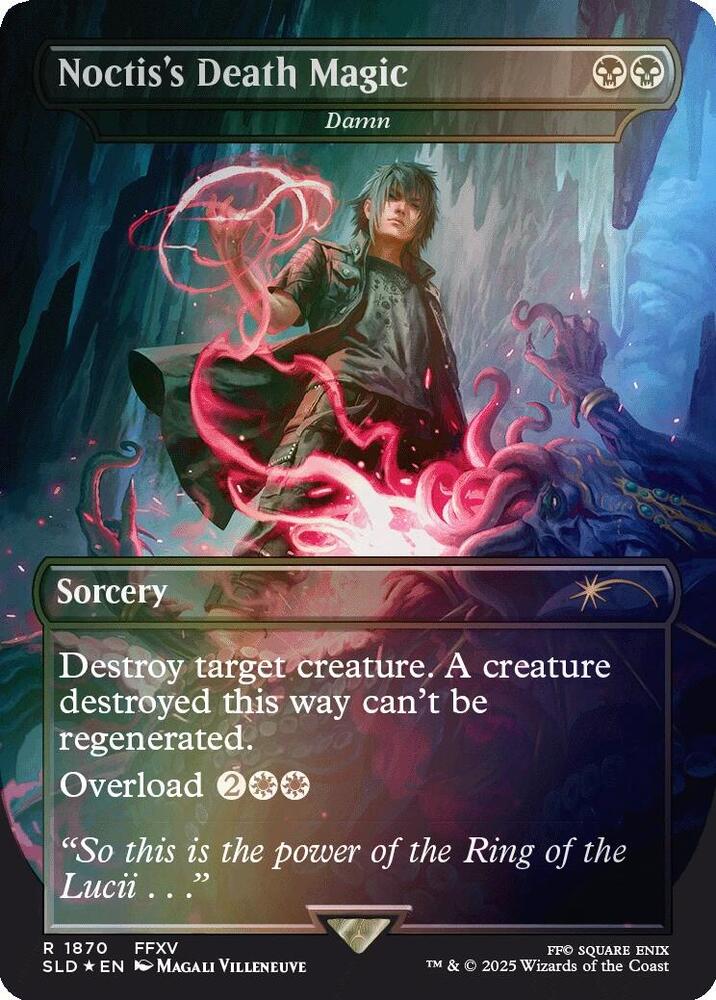 Noctis's Death Magic - Damn (Rainbow Foil) (1870) [Secret Lair Drop]