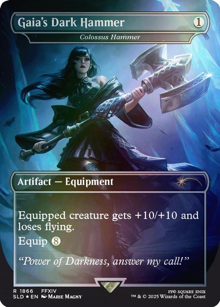 Gaia's Dark Hammer - Colossus Hammer (Rainbow Foil) (1866) [Secret Lair Drop]