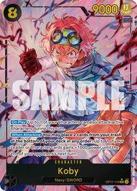 Koby (119) (Alternate Art) (OP11-119) [A Fist of Divine Speed]