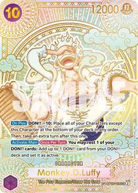 Monkey.D.Luffy (119) (SP) (Gold) (OP05-119) [A Fist of Divine Speed]