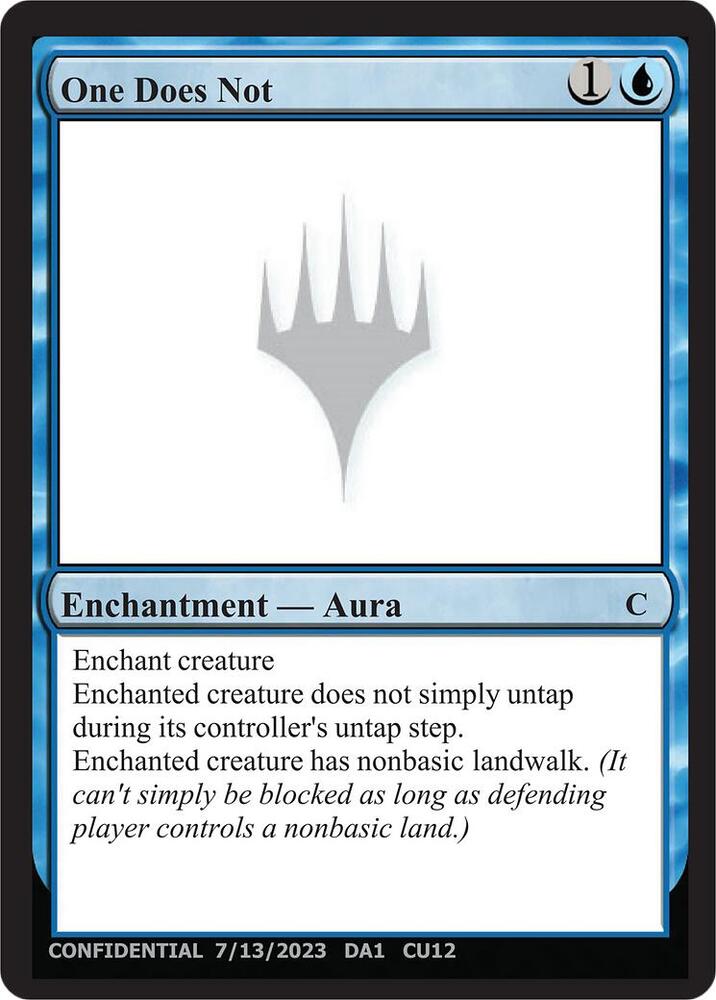 One Does Not [Un-Known Event Playtest Cards]
