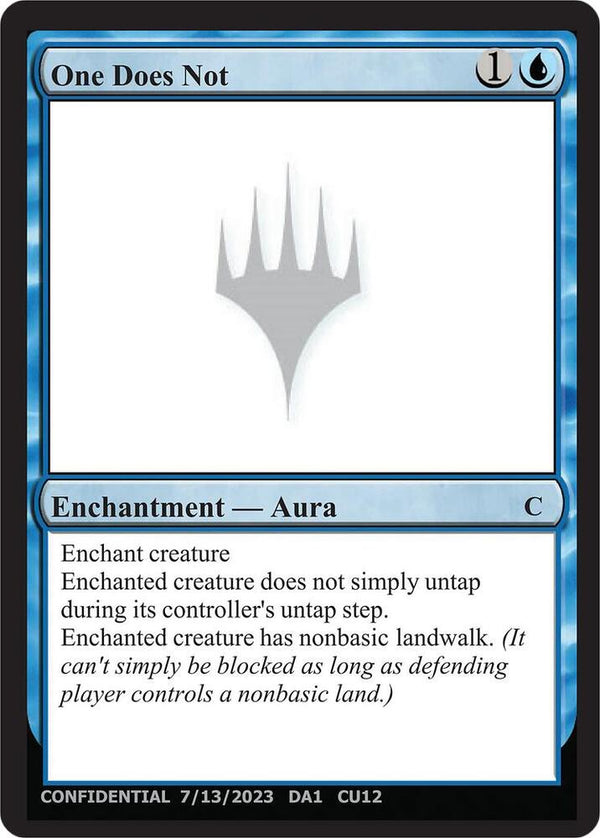 One Does Not [Un-Known Event Playtest Cards]