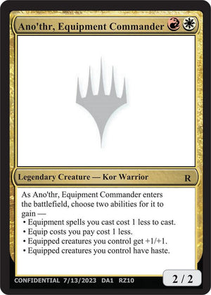 Ano'thr, Equipment Commander [Un-Known Event Playtest Cards]