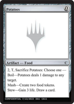 Potatoes [Un-Known Event Playtest Cards]