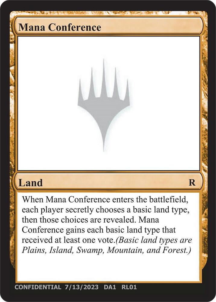 Mana Conference [Un-Known Event Playtest Cards]