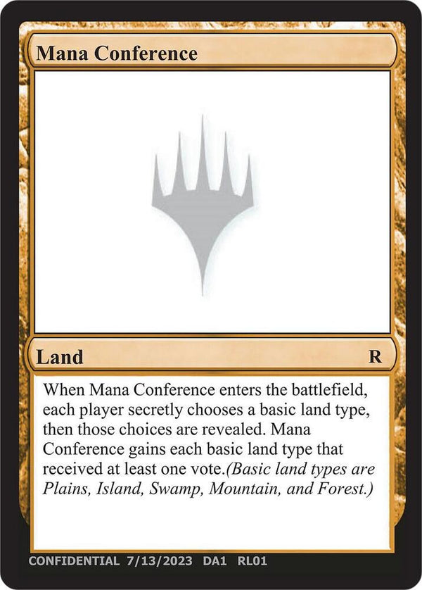Mana Conference [Un-Known Event Playtest Cards]